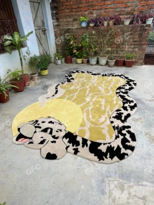 Python Rug 8x10 Area Tufted rug woolen snake Rug Hand tufted Rug For Any Room. - Image 1 of 4