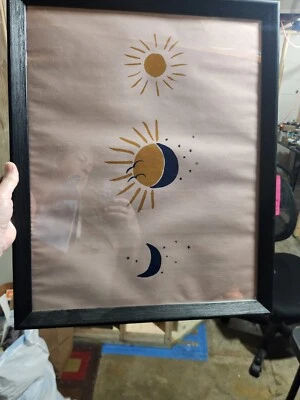 Pôster decoração de quarto sol e lua - Imagem 1 de 3