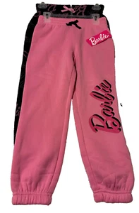 Barbie Girls Jogger Sweatpants Set 1 in Pink & 1 in Black- (SZ 7, 8, 10, & 12) - Picture 1 of 6