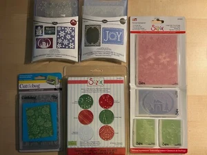Sizzix Cuttlebug Embossing Folders Christmas Holiday Ornaments NEW You Choose! - Picture 1 of 9