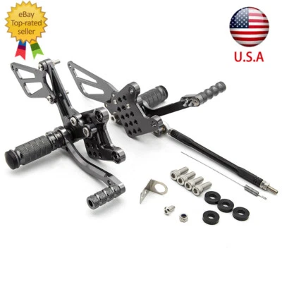 美国适用于铃木 SV650/SV650S SV1000/S 1998-2014 数控齿轮脚凳套装 — 第 1/4 张图片