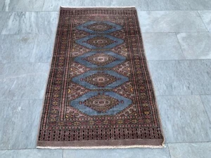 2x4 Vintage Afghan Handmade Bukhara Rug Traditional Oriental Kilim Rug 122x71cm - Picture 1 of 10