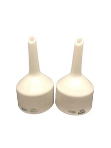 (2) COORS CoorsTek 30mL 35-40mm Ceramic Porcelain Buchner Filter Funnel 60239 - Picture 1 of 6