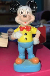 Vintage Mickey Mouse Ingersoll Kunststoff Figur Uhrenständer NUR - Bild 1 von 9