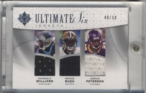 2009 UD Ultimate AP, Bush,d.will, CJ2K, M.turner,R.Brown Jersey 48/50 /w 1 touch