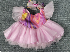 Build A Bear Dress Tie Dye Princess Matching Bow Tuille Celebration Outfit Teddy