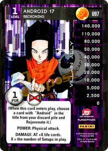 DBZ Dragon Ball Z TCG Panini Evolution U97 Android 17 Beckoning Foil - Picture 1 of 1