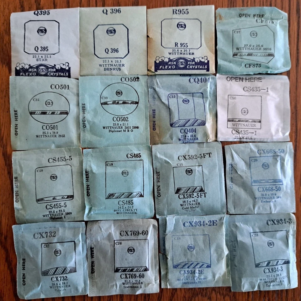 WITTNAUER часы кристаллы - акрил - много размеров новый из старых запасов - Q до CMT - Изображение 1 из 1