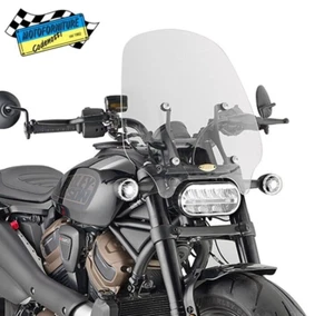 Cupolino GIVI Trasparente +Attacchi HARLEY DAVIDSON Sportster S 1250 21-22 - Foto 1 di 3