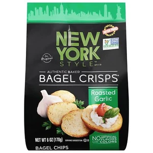 New York Style Bagel Crisps, Garlic, 6 Ounce - Picture 1 of 6