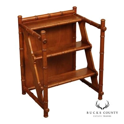 Italian Metamorphic Library Steps and End Table - Image 1 of 4