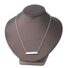 Blank Bar Pendants Metal Necklace - Stainless Steel Mirror Polish Necklace 20pcs