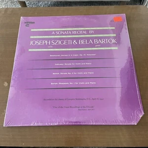 SEALED JOSEPH SZIGETI violin & BELA BARTOK piano - Sonata Recital - VANGUARD NEW - Picture 1 of 9