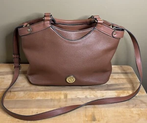 Anne Klein Brown Large Handbag With Crossbody Strap Handles And Lots Of Pockets - Picture 1 of 12