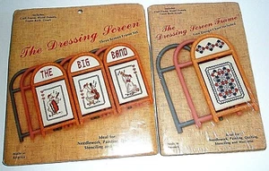 The Dressing Screen Frame Embroidery Kit The Big Band Set of 2 New Sealed USA C2 - Picture 1 of 4