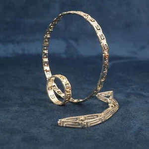 Matched Collection of Squared Spiral Sterling Silver Jewelry - Free Shipping USA - Picture 1 of 18