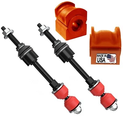 4PC Front Sway Bar Links + Bushings 2005-2008 2WD Ford F-150 K80337 USA Bushings - Imagen 1 de 4