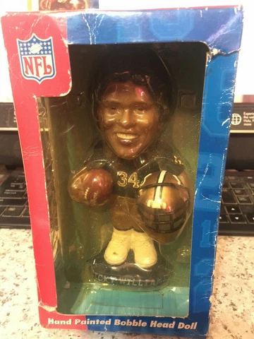 Ricky Williams Football NFL Saints Hand Painted Bobble Head Doll Collectible NIB Cover