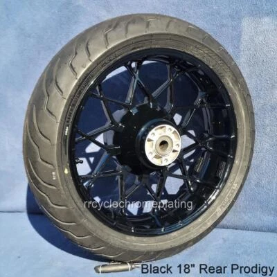 Заднее колесо 09–24 Harley Black 18 дюймов Prodigy Dunlop Tire Road Glide Touring - Изображение 1 из 4