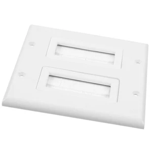 Wall Plate Cable Pass Through Cable Outlet Cover Plate Cable Management Wall - Picture 1 of 12