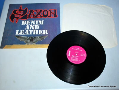 Saxon Denim & Leather Carrere 67.811 French LP 1981 NM Record Album - Image 1 of 2
