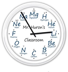 Chemistry PERSONALIZED Wall Clock - Science Lab Teacher Professor - GIFT - Picture 1 of 1