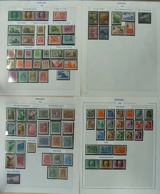 HUNGARY 1941 / 1956, 370 STAMPS + 3 BLOCKS, MLH / MNH - Image 1 of 4