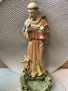 St Francis of Assisi Resin Bird Feeder. 9.5 inches tall. Stand Or Hang Roman,Inc - Picture 1 of 8