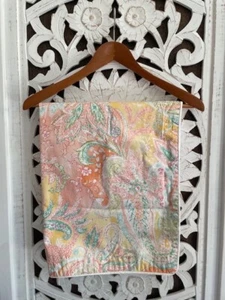 Vintage Ralph Lauren Pillow Sham Jamaica Paisley Euro Large 100% Cotton Coral - Picture 1 of 7