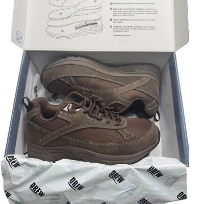 Drew Aaron Shoe Dark Brown Men's 8 Wide New Orthopedic - Image 1 of 4