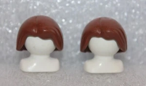 Playmobil Hair 2 Wigs Braun Woman Soldiers Pirates - Bild 1 von 2