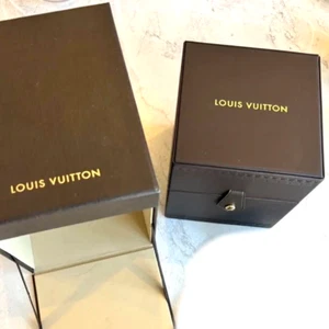 Louis Vuitton Watch Box Brown Leather Case with Pillow & Outer Box #517 - Picture 1 of 24