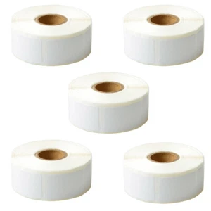 5 ROTOLI 25mmx38mm Nastro Etichetta Dorso Libro 30347 Compatibile per Zebra ZD620 ZP450 - Foto 1 di 10