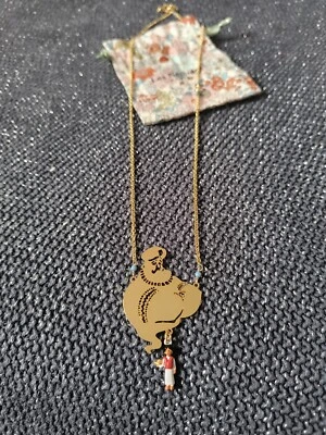 Collar colgante Les Nereides chapado en oro de 18 quilates Aladdin & Genie PVP £125 Foto 1 de 4