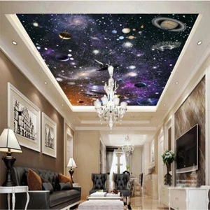Fotomurales no tejidos papeles pintados de techo cuadros de techo techo techo 3D cielo estrellado universo 12225 - Imagen 1 de 4