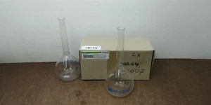 Schott Duran 1000ml Hirschmann Laborgerate Volumetric Flask A CC Qty 2 - Picture 1 of 5