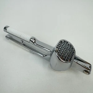 PEDRINI Garlic Press Stainless Steel Self Cleaning Attachment Made In Italy - Picture 1 of 12