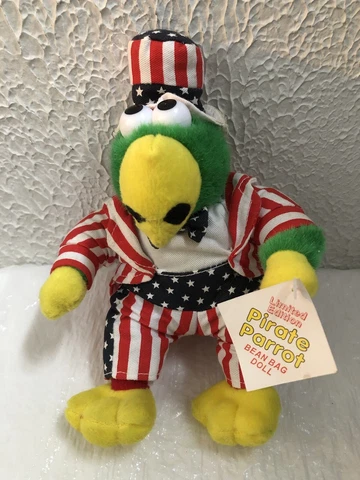 Pittsburgh Pirates Mascot Parrot Plush Patriotic￼ July 4th Bean Bag Baseball Cover