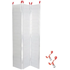 Black Widow 7’ 10” Punch Plate Wide ATV Ramp, 1500Lbs Capacity, Silver(Open Box) - Picture 1 of 9