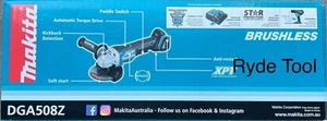 Makita Brushless 125mm(5") Angle Grinder, DGA508Z. AU Stock. - Picture 1 of 1