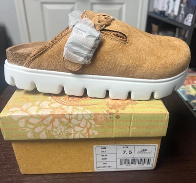 Tamancos de plataforma Very G Cali, areia, 7,5 novos com caixa - Imagem 1 de 2