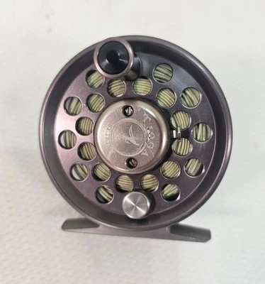 Molinete de pesca com mosca Teton Tioga, EUA. #2.  Pré-amado e enrolado com linha flutuante - Imagem 1 de 4