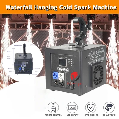 800W Cold Spark Machine Special Effect Downwards Sparks Machine Stage Wedding - Image 1 of 4