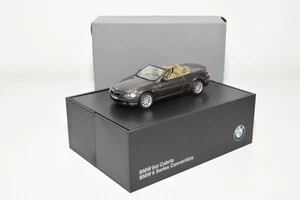 B25 1:43 MINICHAMPS BMW SERIE 6 6ER CABRIO CONVERTIBILE MET. BROWN DEALER MIB - Foto 1 di 18