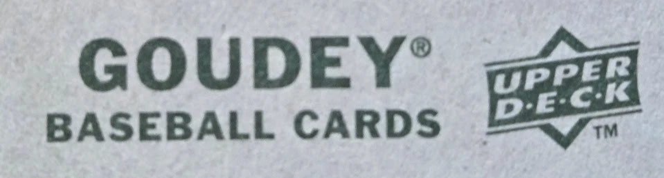 2008 Upper Deck Goudey Baseball MLB - U Pick - Image 1 of 1