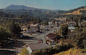 Humboldt County GARBERVILLE, CA Straßenszene Rancho Motel 1960er Vintage Postkarte - Bild 1 von 2