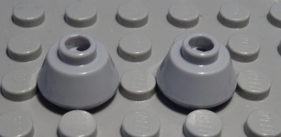Lego Brick Dome Round 1x1 New Gray 2 Pieces - Image 1 of 1
