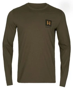 Harkila Gorm Long Sleeve T-Shirt in Willow Green Size XL RRP £50 - Picture 1 of 8