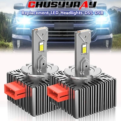 A+ D5S D5R LED Headlight Bulbs For ALFA ROMEO GIULIA 2017-2023 High Low Beam - Image 1 of 4