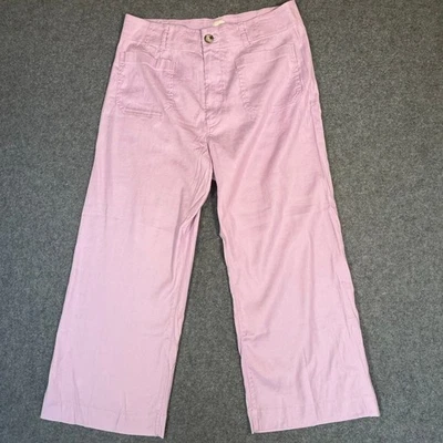 Pantalones Maeve The Colette Lavanda Púrpura Pierna Ancha Cortos Talla 34 Nuevos con Etiquetas Boho Coastal Foto 1 de 4